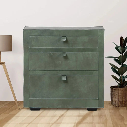 Vintage Genuine Leather Side Table MURPHY Good to Know Preview-1