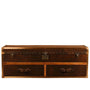 Vintage Genuine Leather TV Console LUXURY CROCODILE