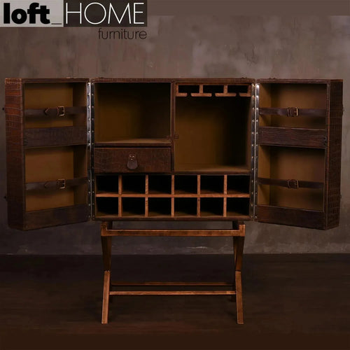 Industrial Genuine Leather Wine Cabinet LUXURY BOX Good to Know Preview-1