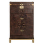 Vintage Genuine Leather Wine Cabinet LUXURY CROCODILE