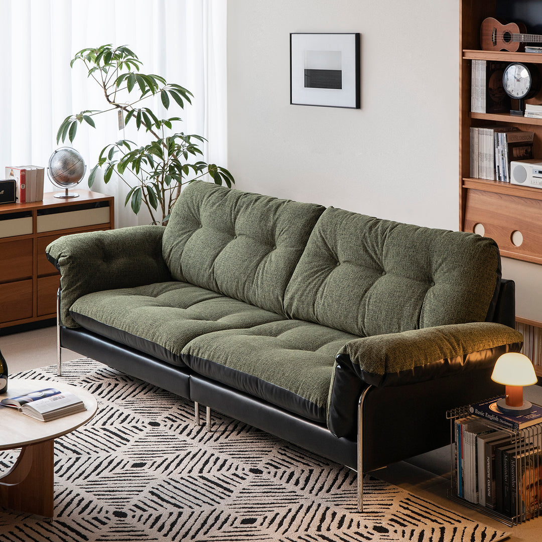Vintage microfiber leather and fabric 2 seater sofa oasis size charts.