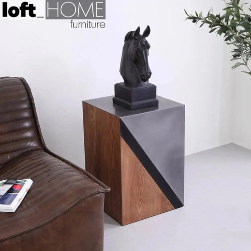 Vintage Oak Wood Side Table VINTAGE Good to Know Preview-1