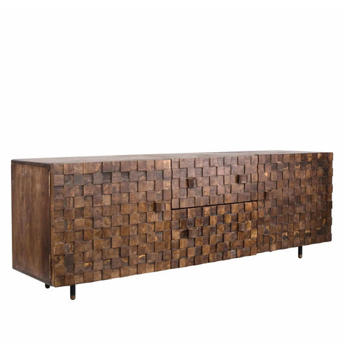Vintage Poplar Wood TV Console LEON Good to Know Preview-1