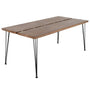 Industrial Rubber Wood Dining Table DOVETAIL