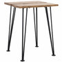 Industrial Rubber Wood Side Table DOVETAIL