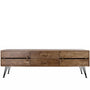 Industrial Rubber Wood TV Console DOVETAIL