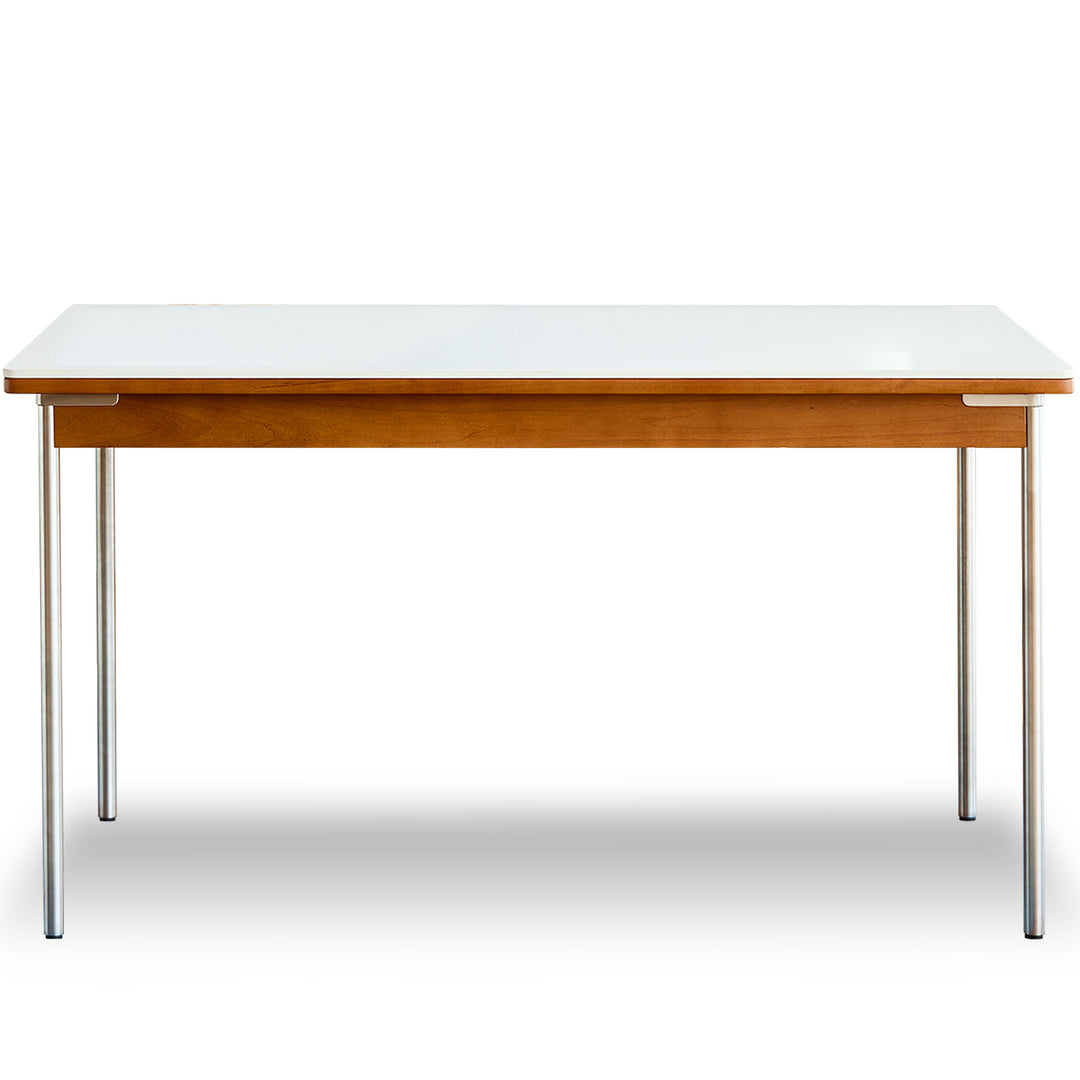 Vintage sintered stone boxwood dining table pinecone environmental situation.