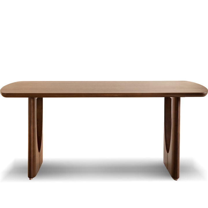 Vintage walnut wood dining table rockwel environmental situation.