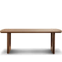 Japandi Walnut Wood Dining Table ROCKWEL