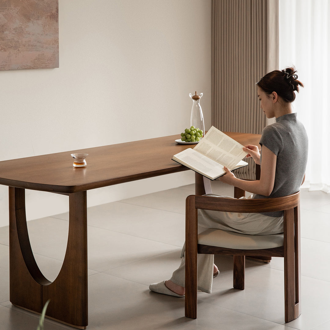 Vintage walnut wood dining table rockwel size charts.