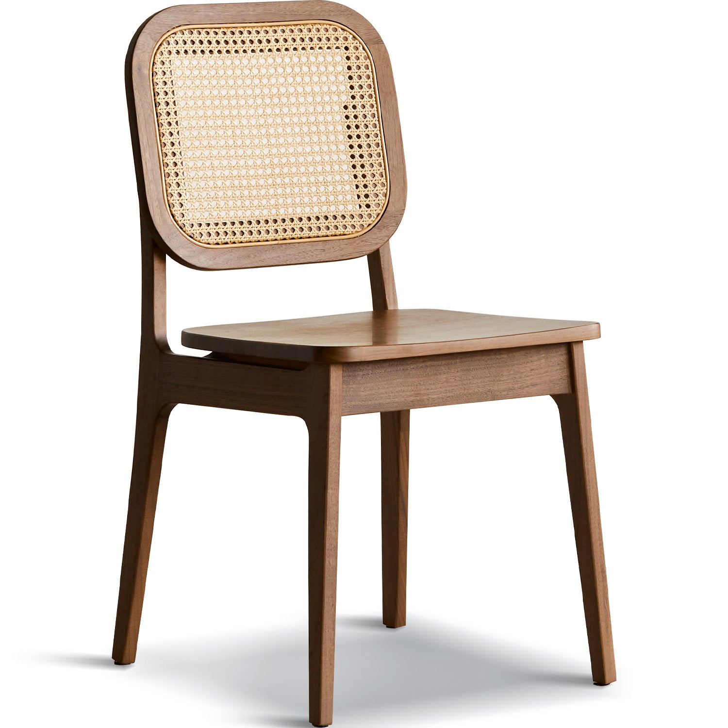 Lanut Rattan Japandi Walnut Wood Rattan Dining Chair NOOK – LOFT HOME