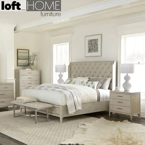 Vintage Wood Bed Frame LILLY AMERICAN KING Good to Know Preview-1