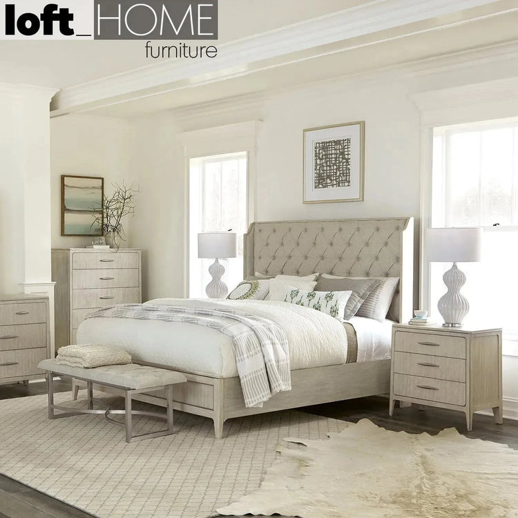 Vintage Wood Bed Frame LILLY AMERICAN KING Good to Know Preview-1