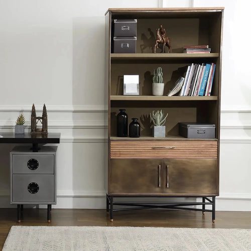 Vintage Wooden Bookshelf VINTAGE BRASS Good to Know Preview-1