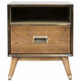Vintage Wooden Side Table VINTAGE BRASS