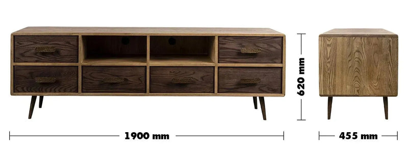 Vintage wooden tv console hammer brass size charts.