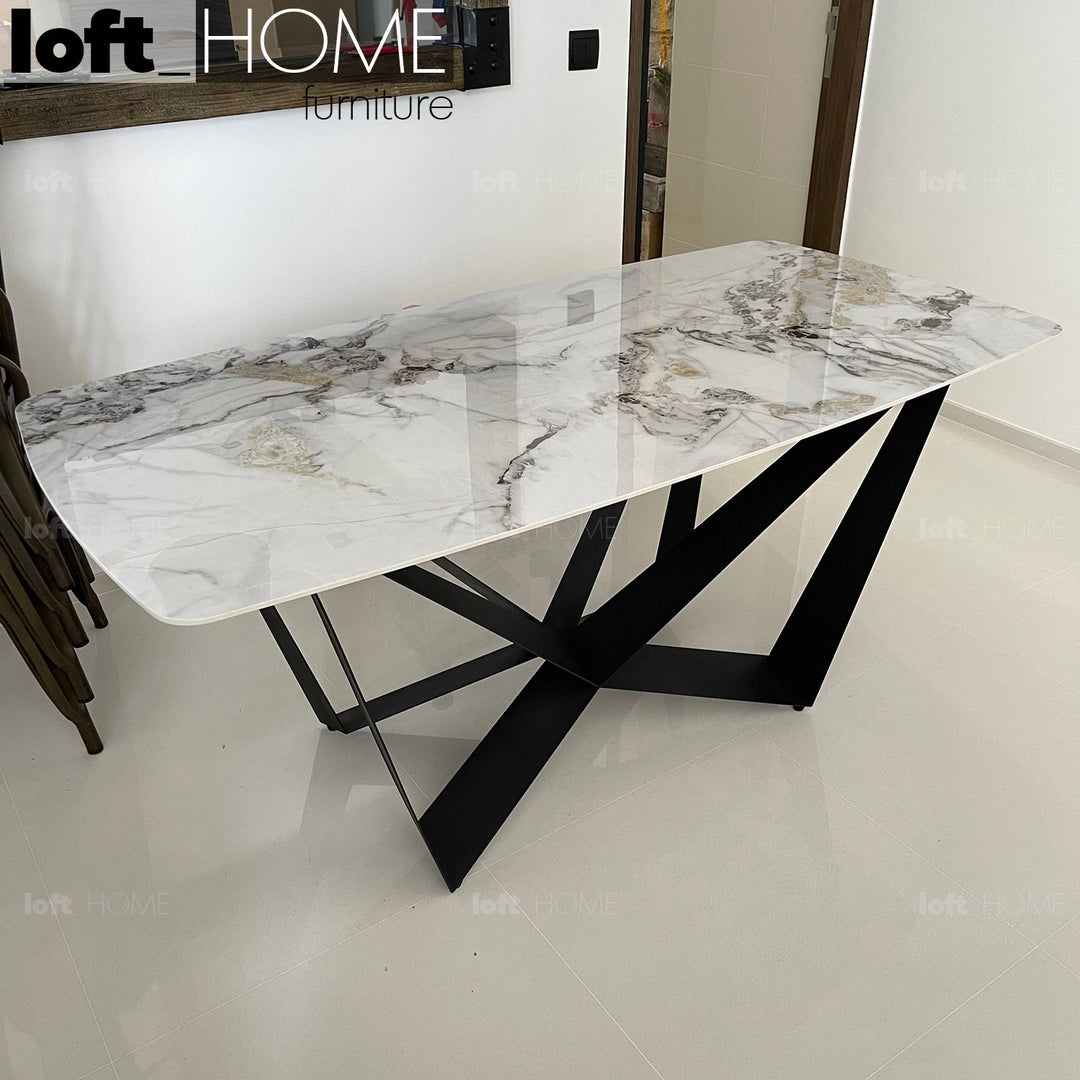 Modern Sintered Stone Dining Table SKORPIO Conceptual