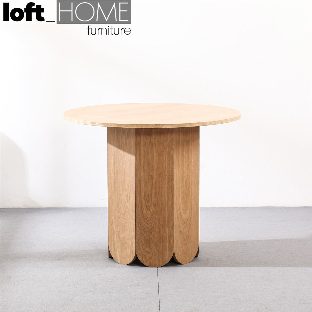 Scandinavian Wood Round Dining Table ELENOR Primary Product