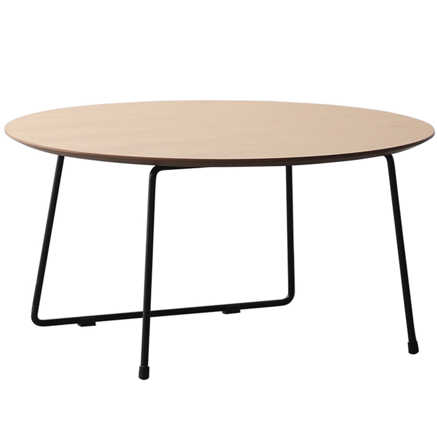 Scandinavian Wood Coffee Table CARLOS ROUND White Background
