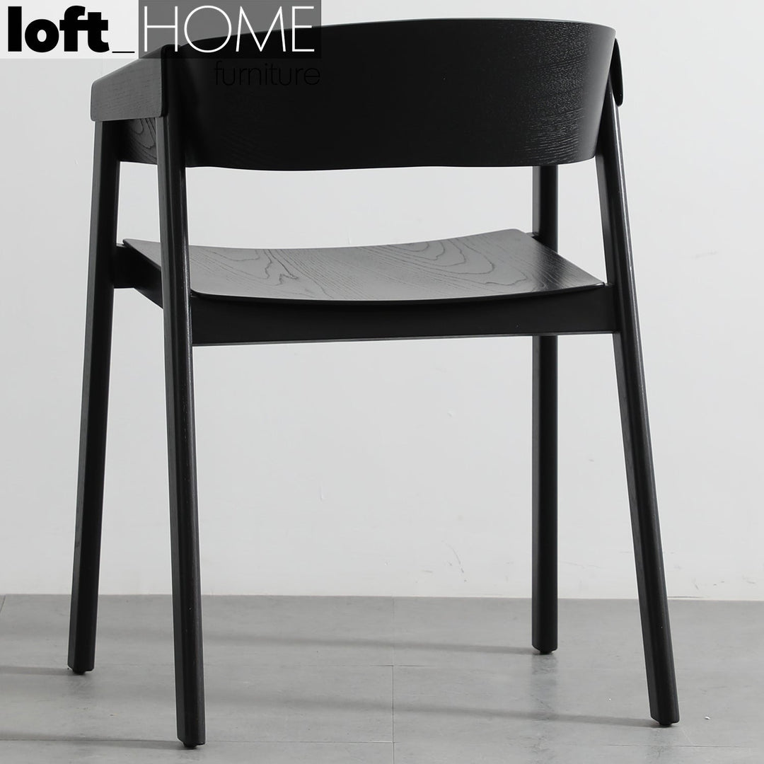 Scandinavian Wood Dining Chair SIMONE Detail 47