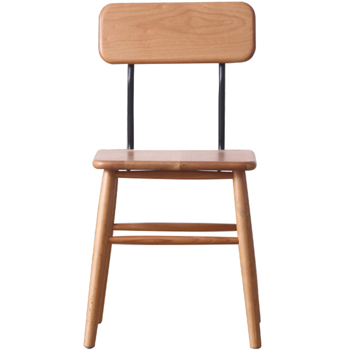 Japandi Wood Dining Chair CHERRY BEETLE Situational