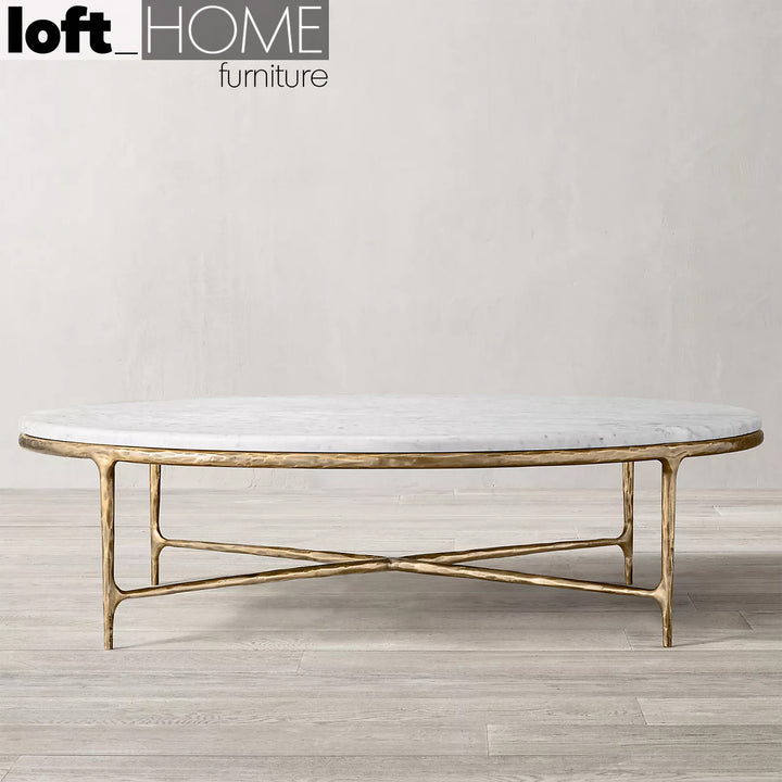 Modern Marble Coffee Table THADDEUS ROUND Primary Product