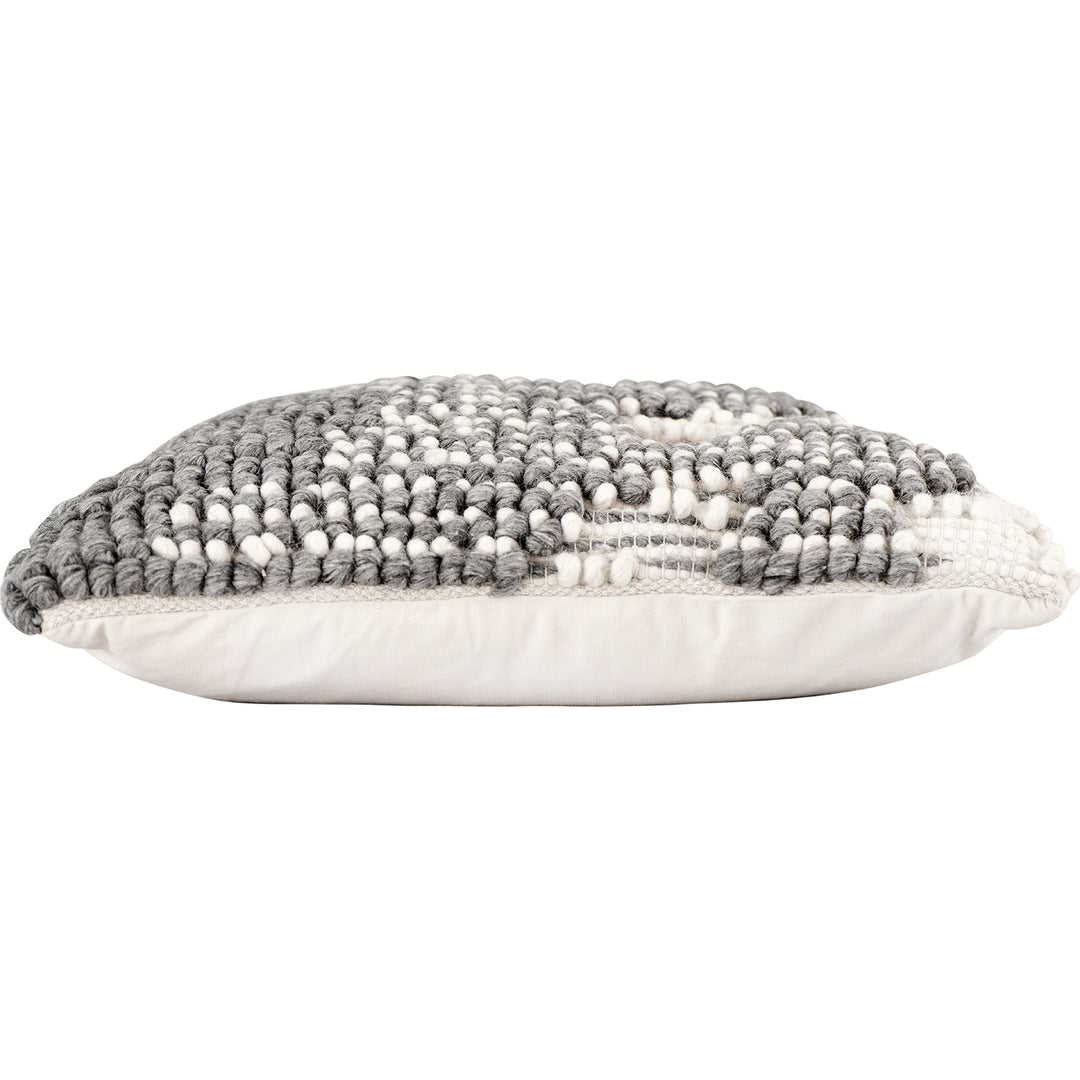 Versatile Hand-Woven Wool Looped Pillow Life Style