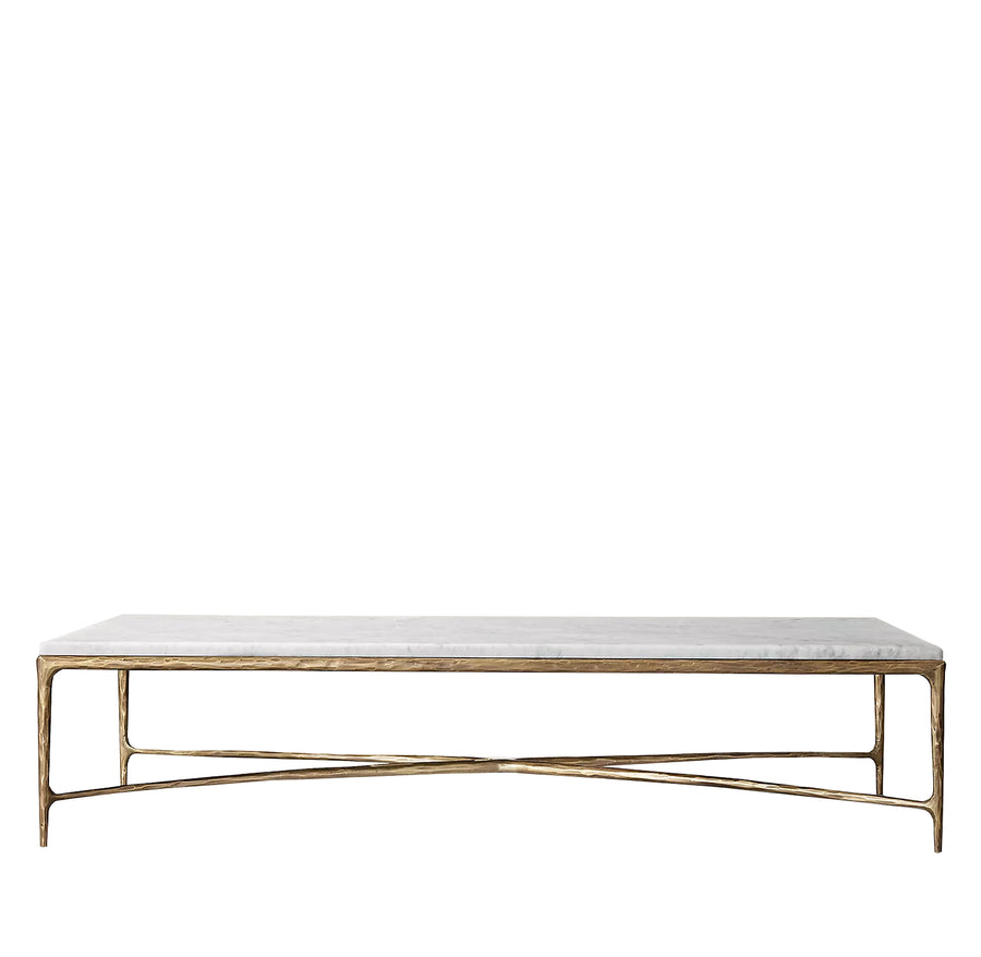 Modern Marble Coffee Table THADDEUS White Background