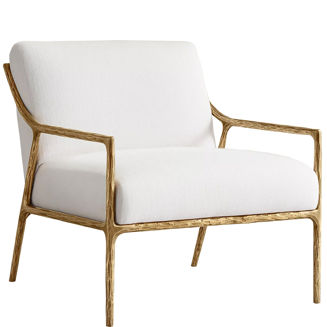 Modern Fabric 1 Seater Sofa THADDEUS SLOPE White Background