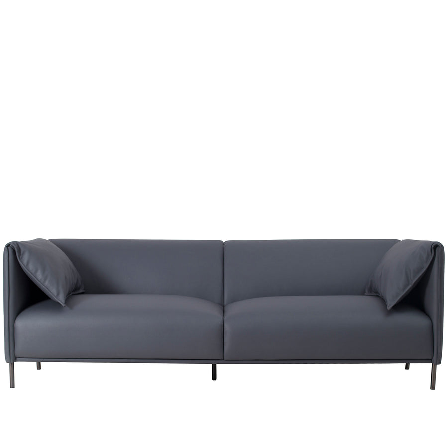 Modern Microfiber Leather 3 Seater Sofa BEAM White Background