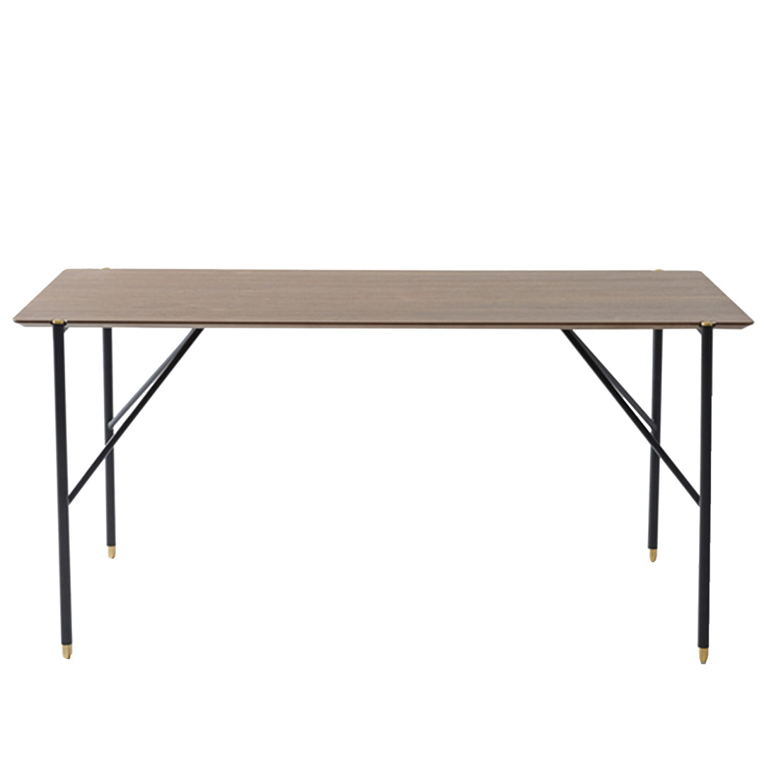 Minimalist Wood Dining Table LIGHT LUXURY White Background