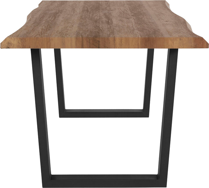 Industrial Wood Dining Table LIVE EDGE Environmental