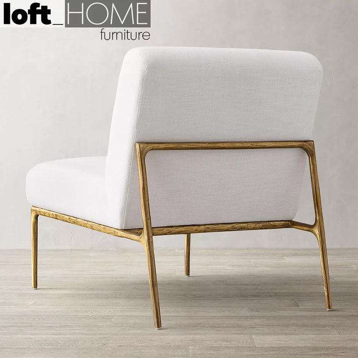 Modern Fabric 1 Seater Sofa THADDEUS ARMLESS Panoramic