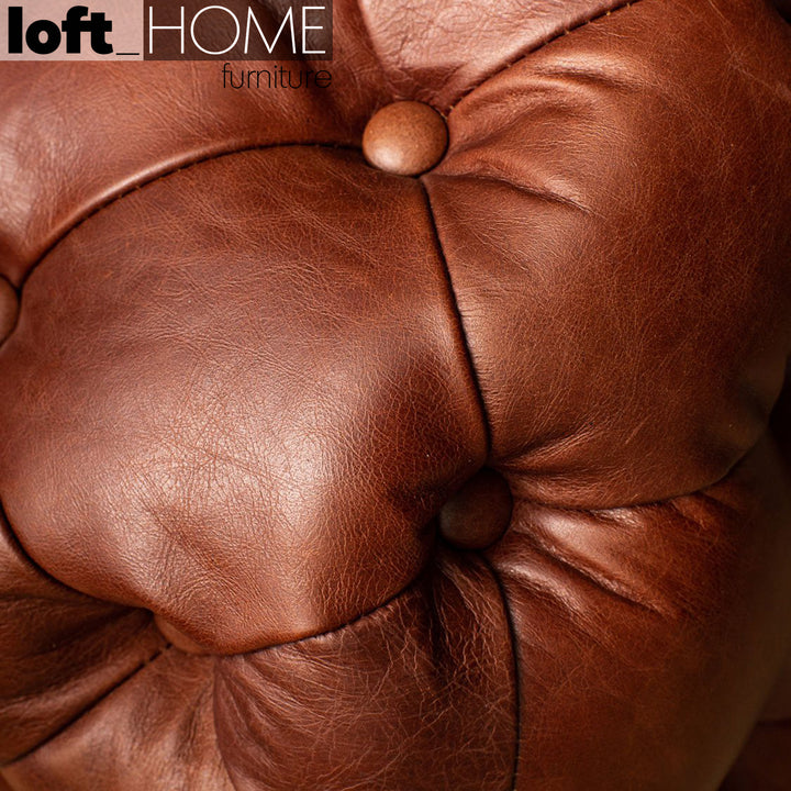 Vintage Genuine Leather 4 Seater Sofa AKASHA Life Style
