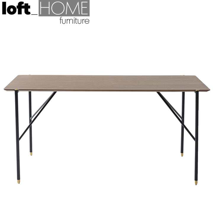 Minimalist Wood Dining Set 2 Pieces LIGHT LUXURY In-context