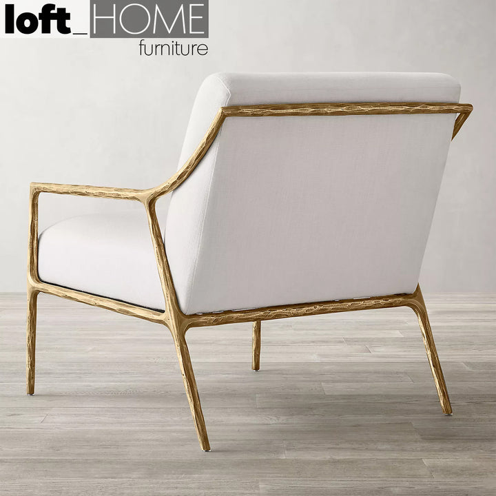 Modern Fabric 1 Seater Sofa THADDEUS SLOPE Panoramic