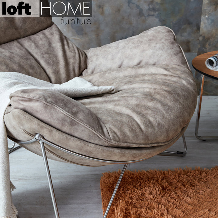 Scandinavian Fabric 1 Seater Sofa NEPTUNE Detail