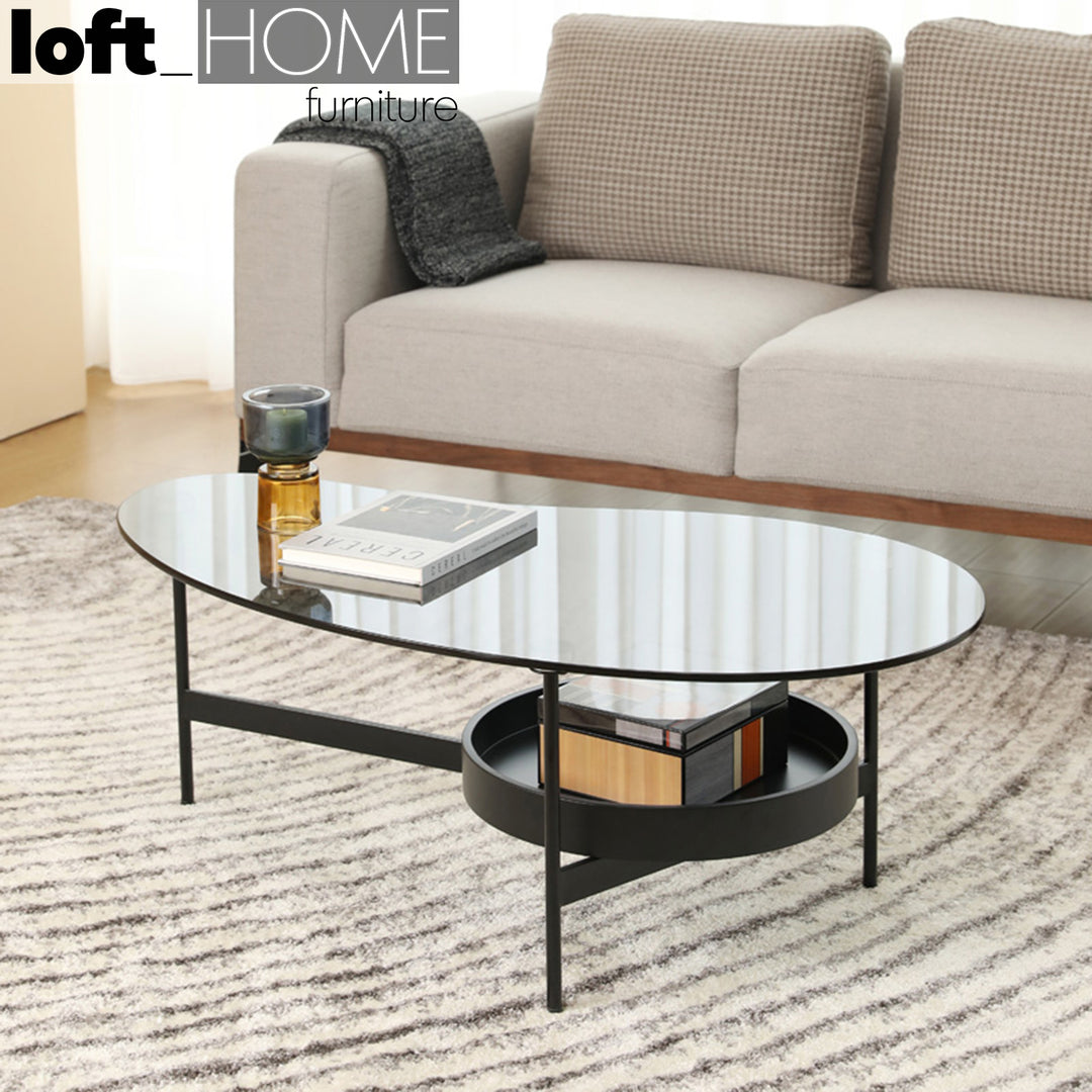 Modern Tempered Glass Coffee Table GIOIA Color Variant