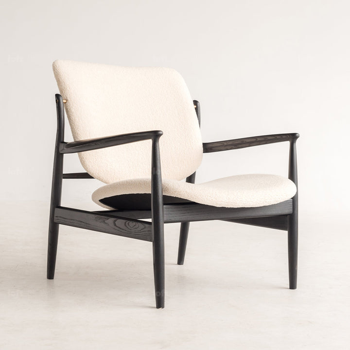 Japandi Boucle Fabric 1 Seater Sofa FRANCIA Life Style