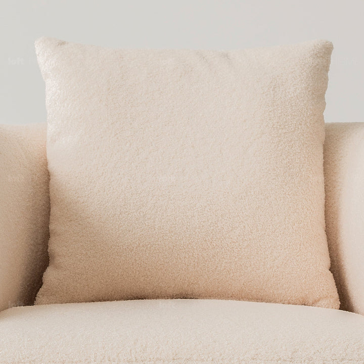 Japandi Boucle Fabric 1 Seater Sofa CHUBBY Situational