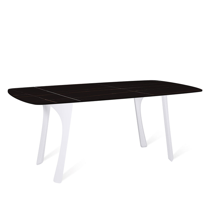 Modern Sintered Stone Dining Table FLY WHITE Still Life