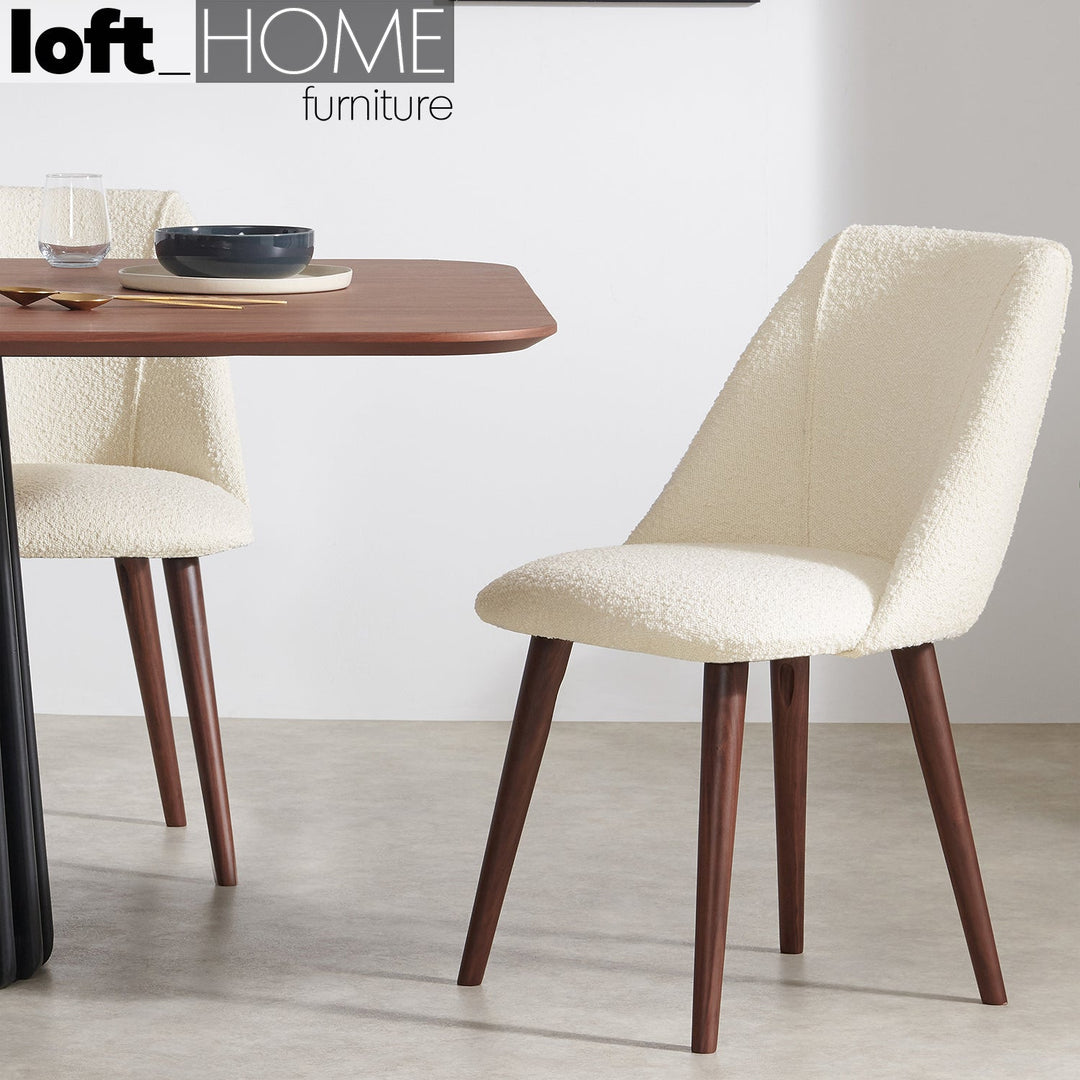 Modern Fabric Dining Chair LULE In-context