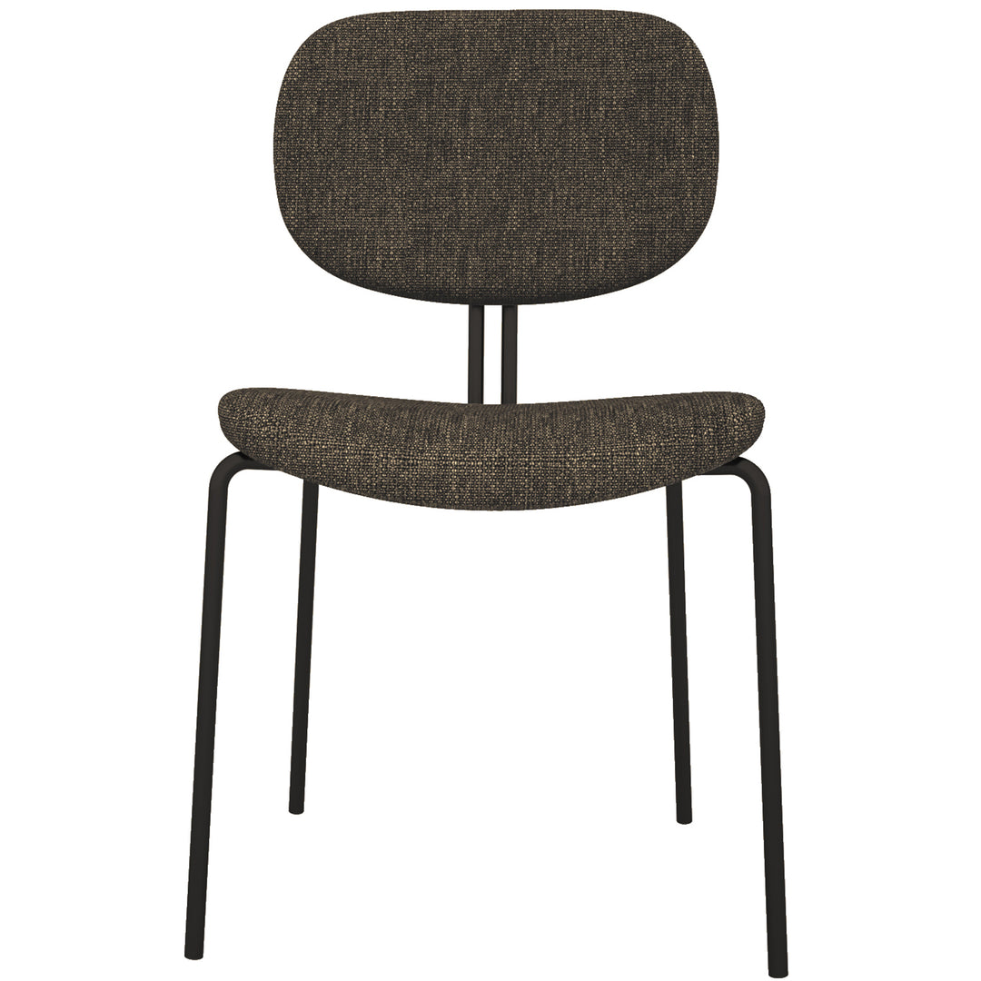 Minimalist Fabric Dining Chair ET White Background