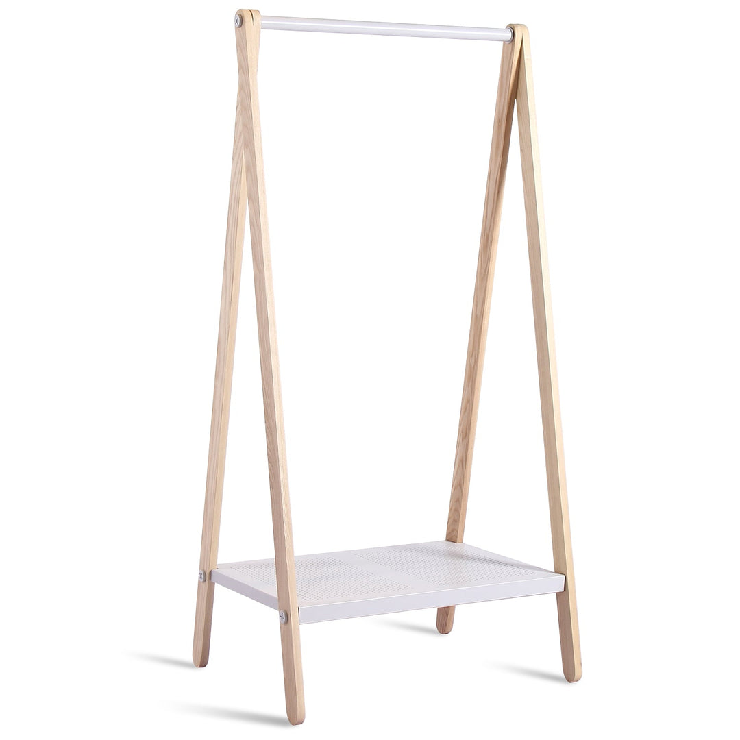 Scandinavian Wood Cloth Hanger Shelf TOJ Layered