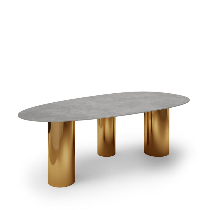 Modern Sintered Stone Dining Table LAGOS GOLD Environmental
