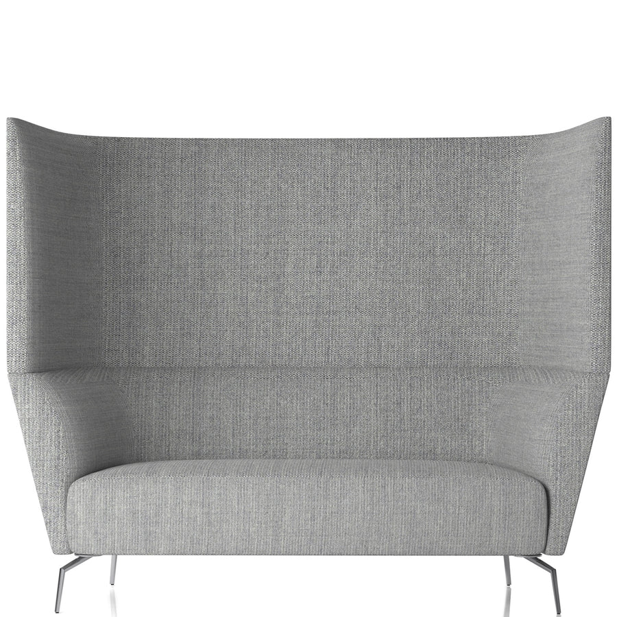 Minimalist Fabric 2 Seater Sofa High Back KAS White Background