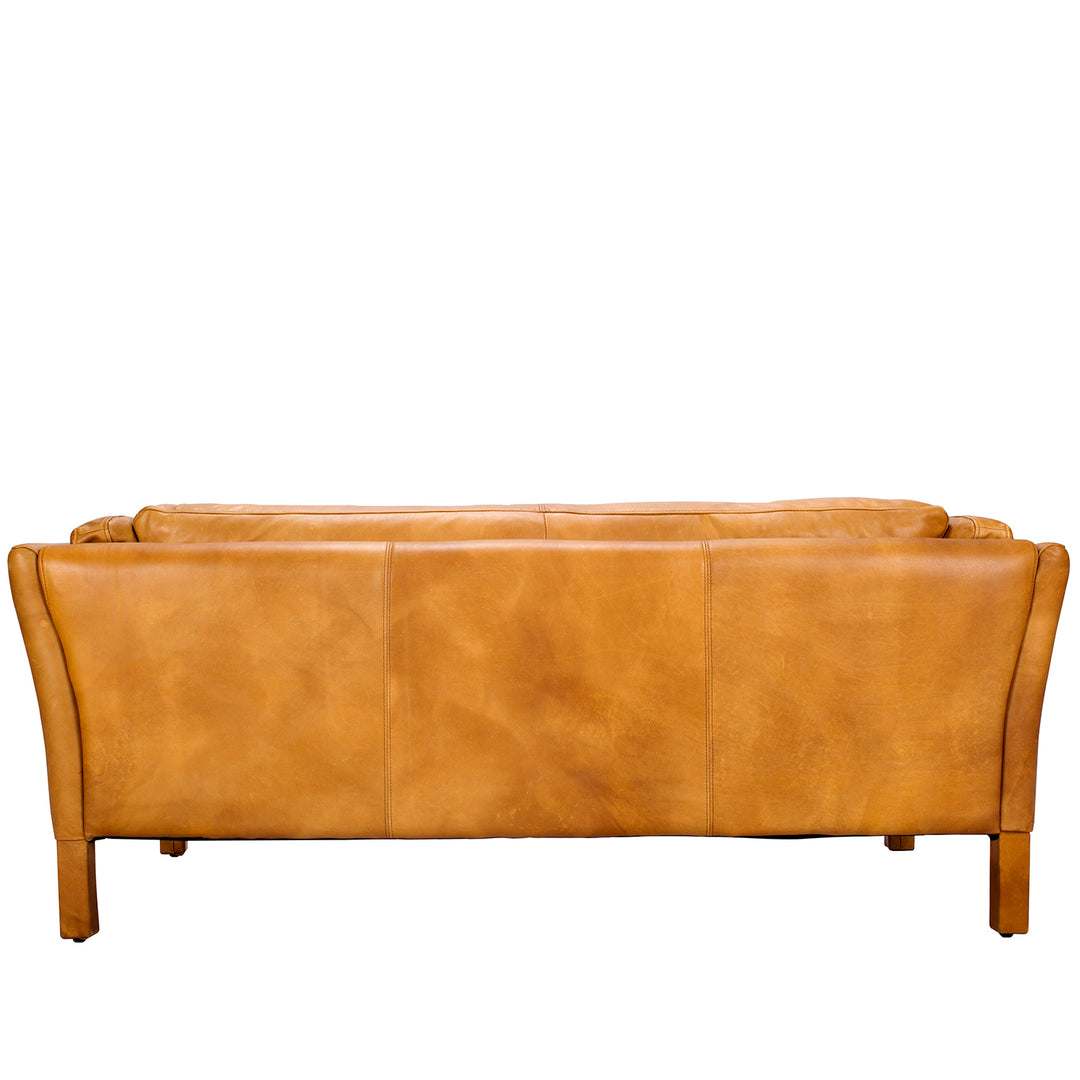 Vintage Genuine Leather 3 Seater Sofa REGGIO Situational