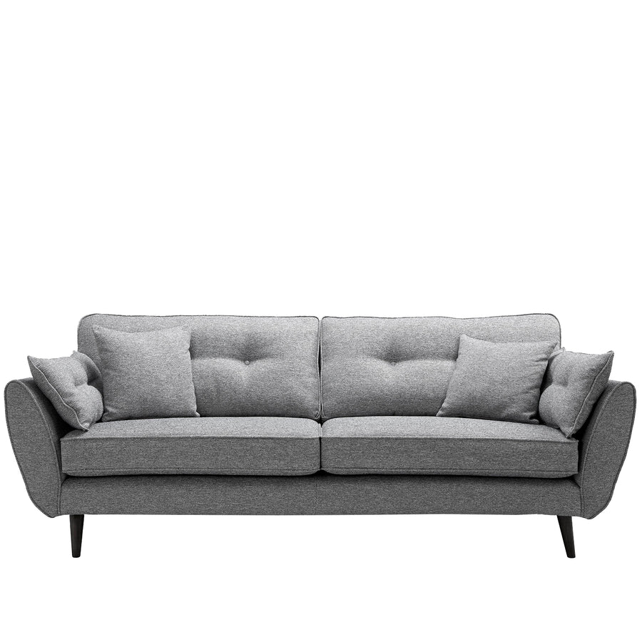 Modern Fabric 4 Seater Sofa HENRI White Background