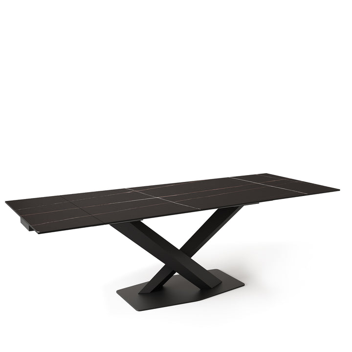 Modern Extendable Sintered Stone Dining Table STRATOS Panoramic