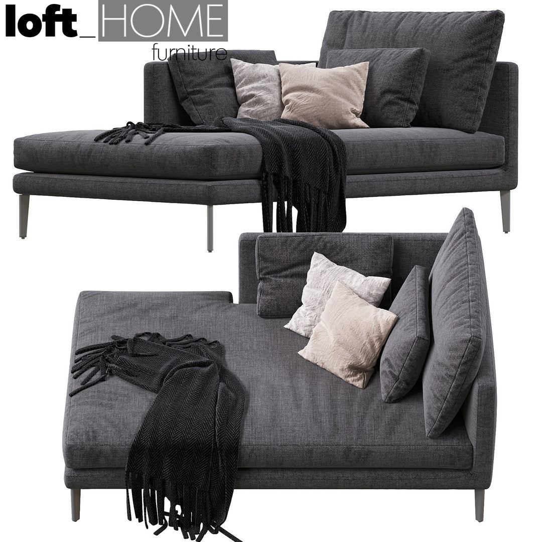 Modern Fabric 3+L Sectional Sofa WILLIAM Environmental